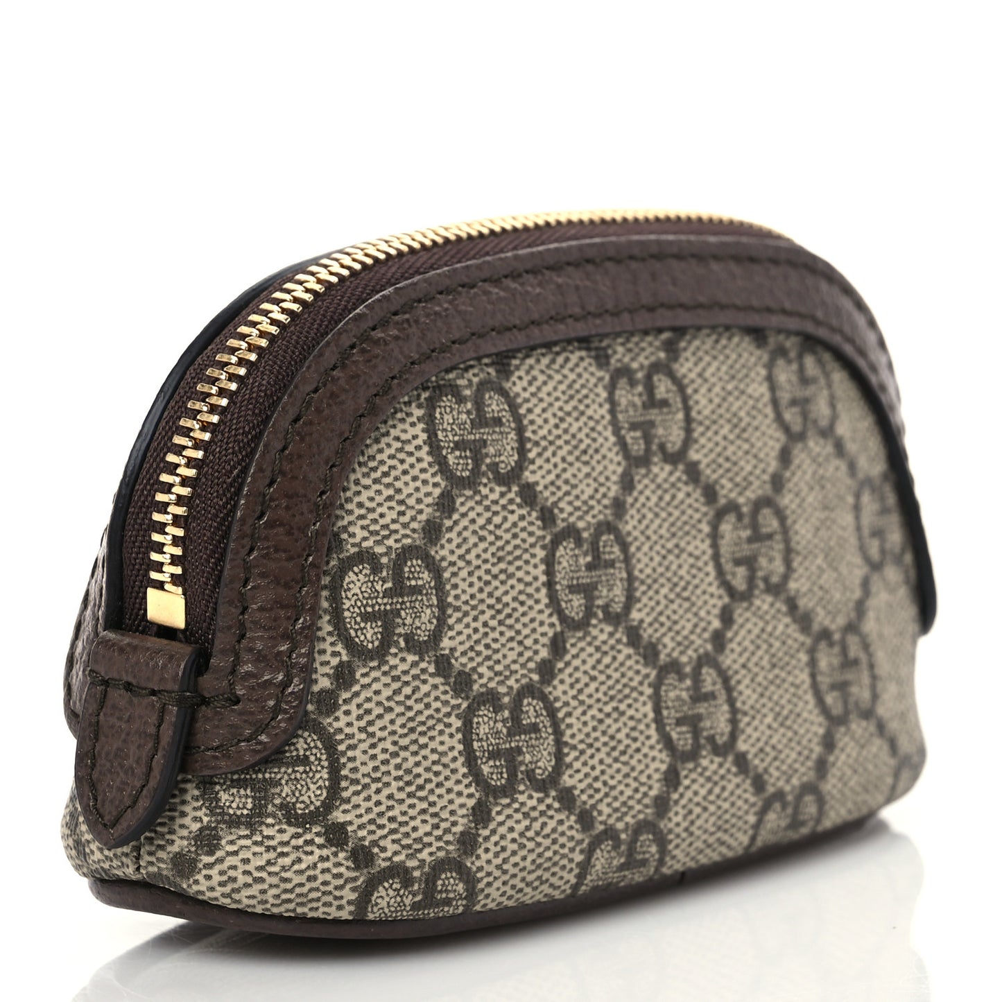 GG Supreme Monogram Web Ophidia Dome Key Pouch Beige New Acero