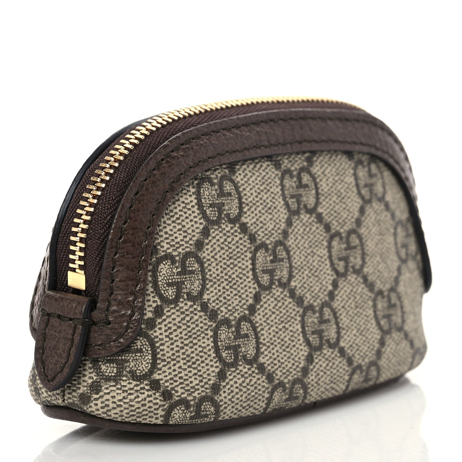 Gucci GG Supreme Monogram Web Ophidia Dome Key Pouch Beige New Acero 3 of 7