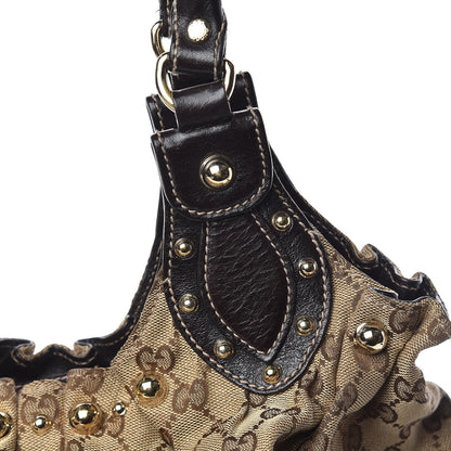 Gucci Monogram Studded Medium Pelham Tote Dark Brown 8 of 15