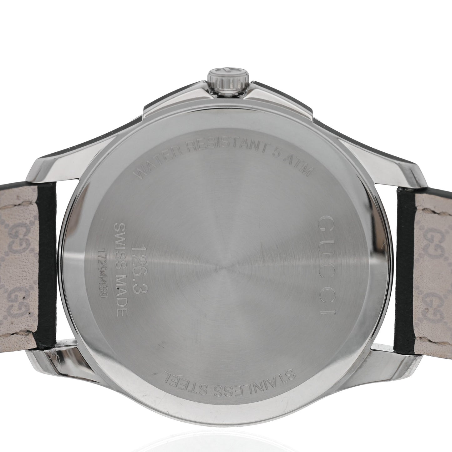 Stainless Steel Calfskin Diamond Grey Mother of Pearl 40mm G-Timeless Quartz Watch