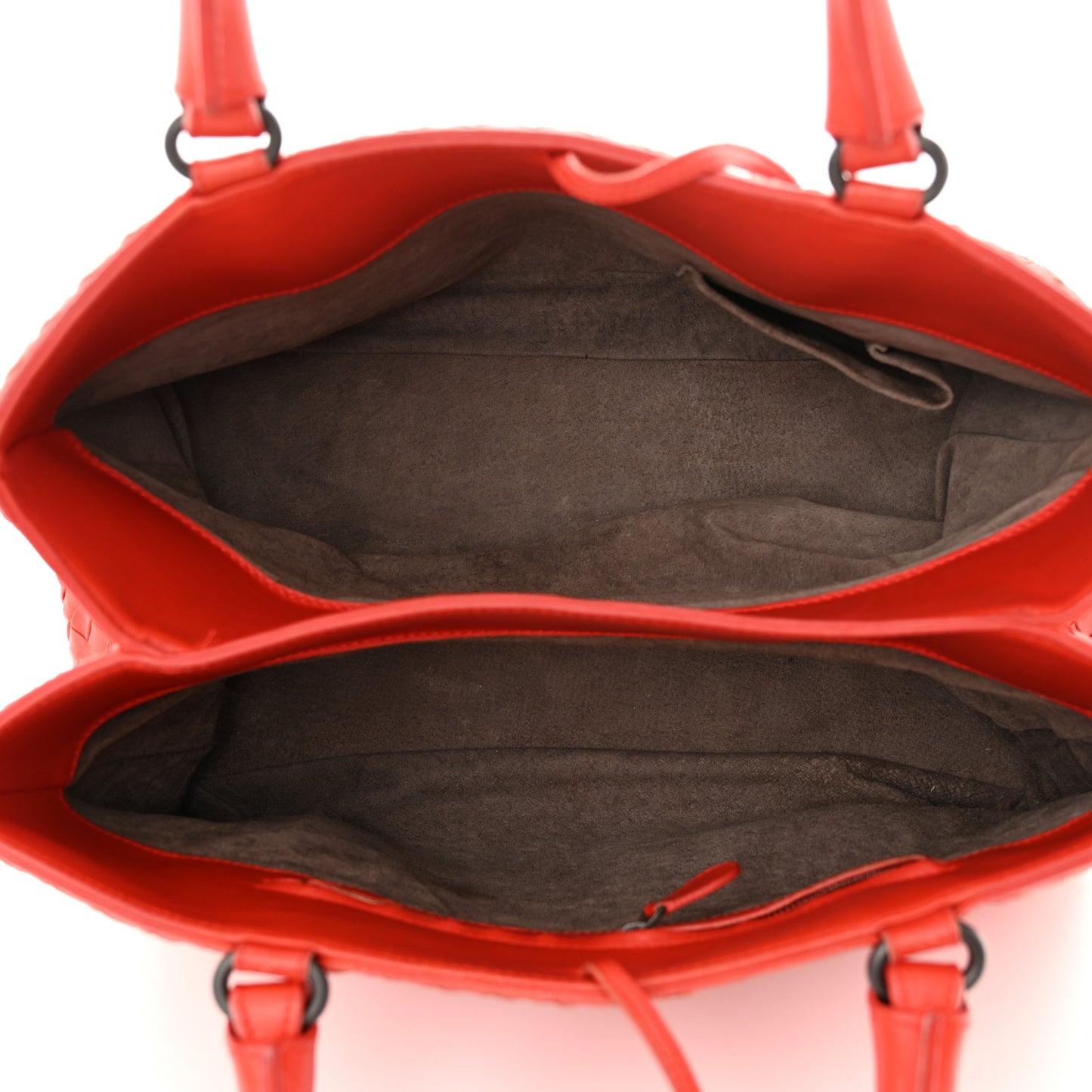 Nappa Intrecciato Milano Tote Orange