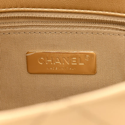 Chanel Metallic Goatskin Quilted Large Chanel 19 Flap Gold 5 of 10