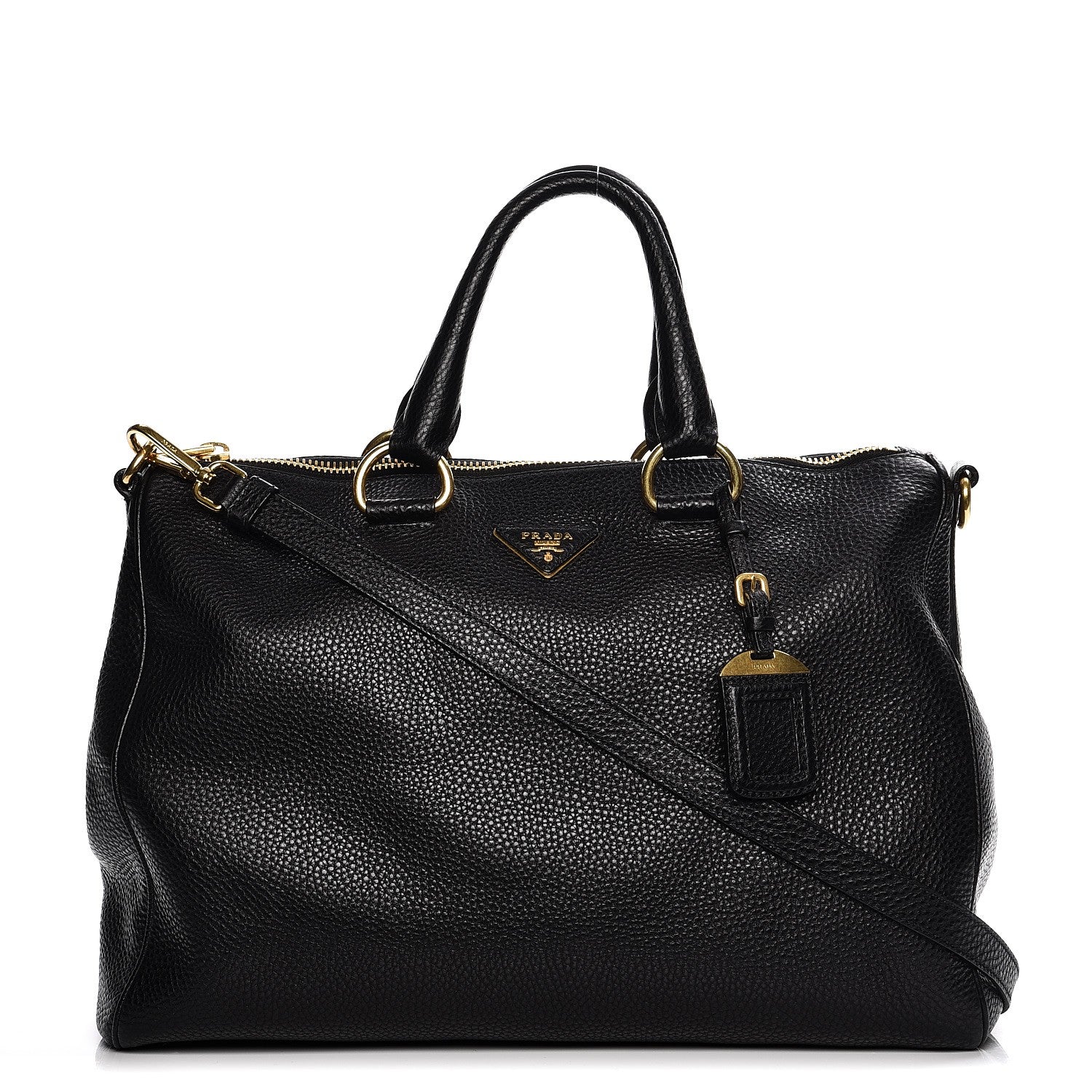 Prada Vitello Daino Tote Nero Black 1 of 13