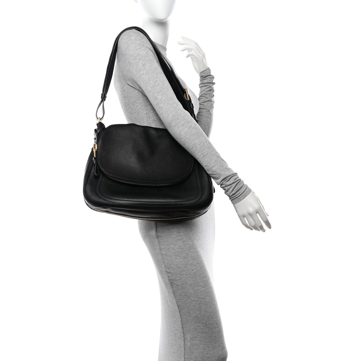 Pebbled Calfskin Large Jennifer Black