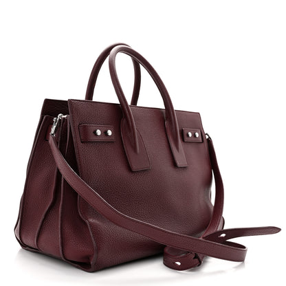 Saint Laurent Grained Calfskin Small Supple Sac De Jour Dark Pallisandre 4 of 16