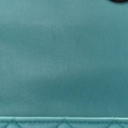 Chanel Lambskin Quilted Mini Rectangular Flap Turquoise 11 of 13
