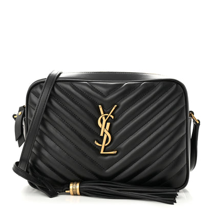 Saint Laurent Calfskin Matelasse Monogram Lou Camera Bag Black 1 of 11