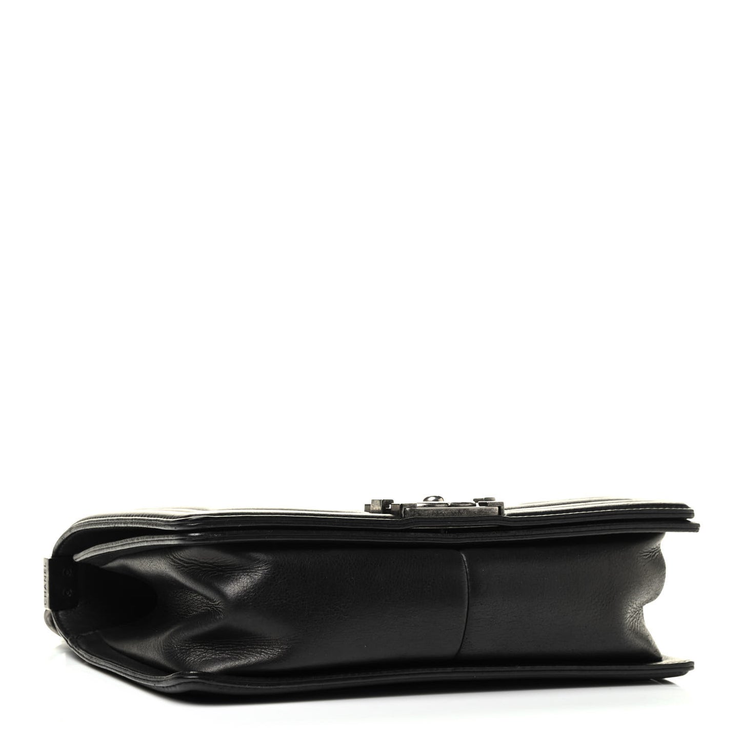 Calfskin Quilted Medium Boy Flap Black