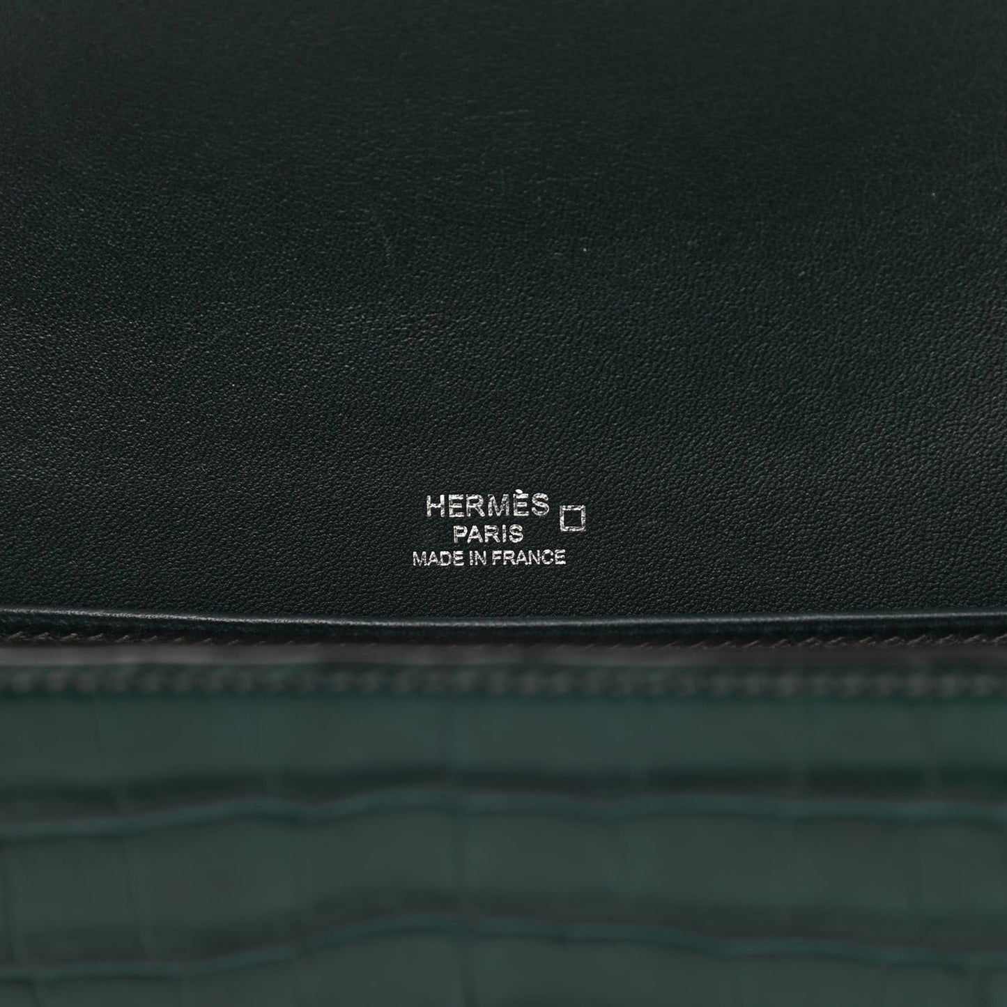 Matte Alligator Lizard Mini Sac Roulis Ombre Vert Fonce
