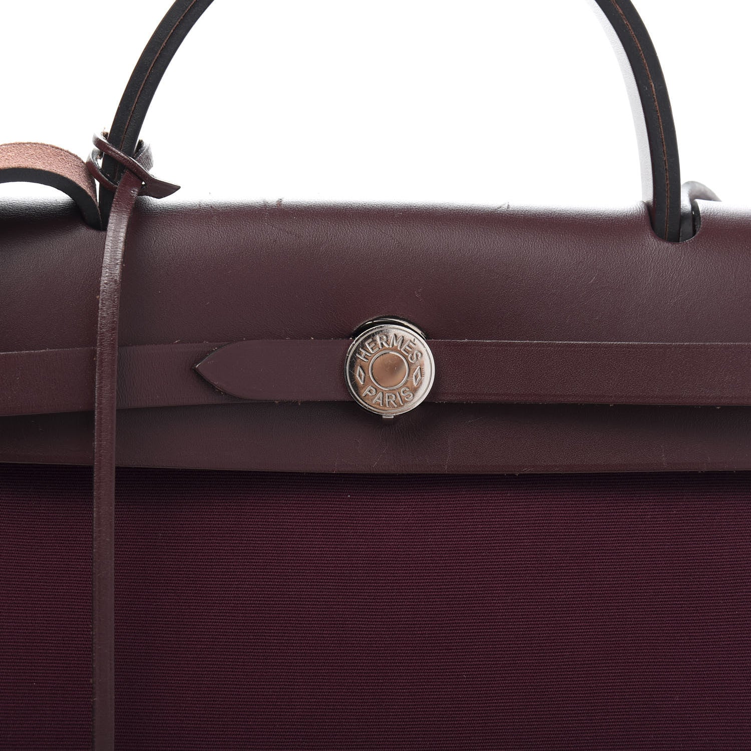 Hermes Vache Hunter Toile Officier Herbag Zip 31 PM Prune 15 of 16