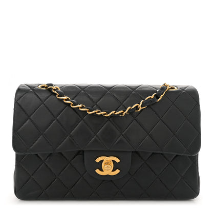 Chanel Lambskin Quilted Small Double Flap Black 1 of 14