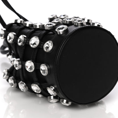 Alexander Wang Calfskin Crystal Embellished Roxy Mini Bucket Bag Black 11 of 11