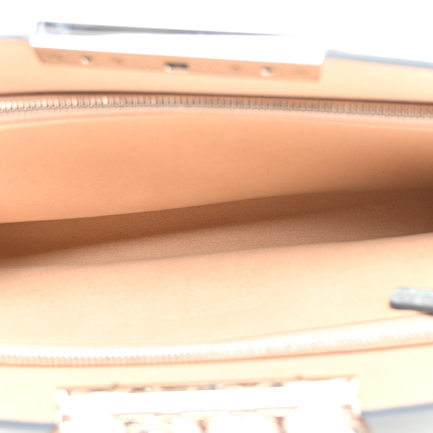 Calfskin Crocodile Embossed Knuckle Flat Clutch Light Blue