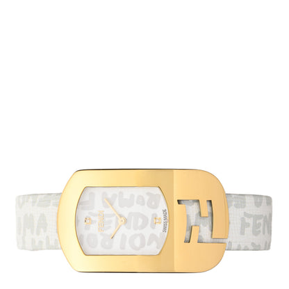 Fendi Stainless Steel Calfskin Diamond 29mm Graffiti Quartz Watch 2 of 5