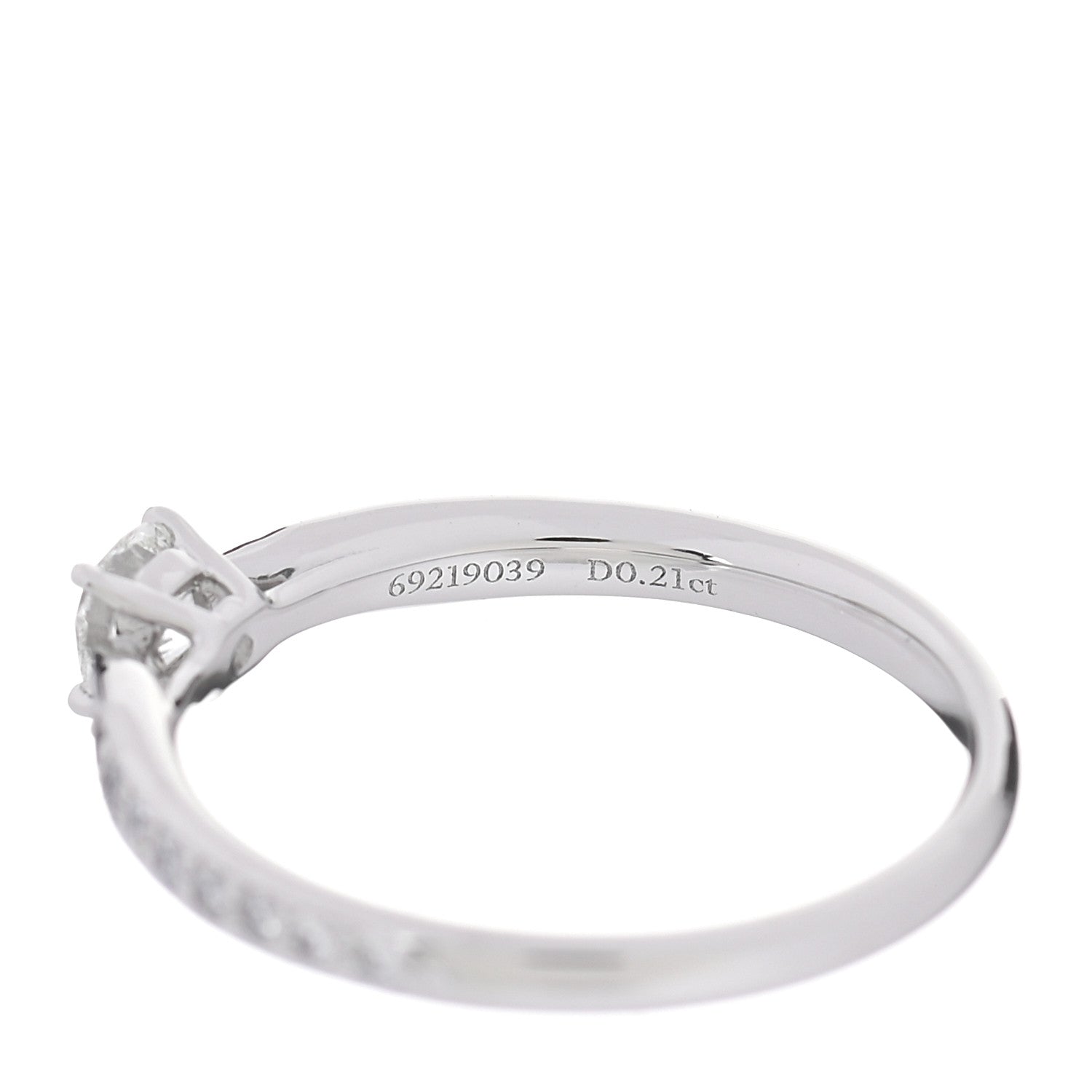 Tiffany Platinum Diamond .21ct Round Brilliant Harmony Engagement Ring 49 5 6 of 6