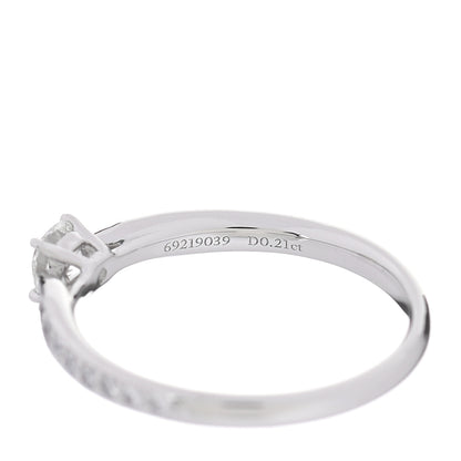 Tiffany Platinum Diamond .21ct Round Brilliant Harmony Engagement Ring 49 5 6 of 6