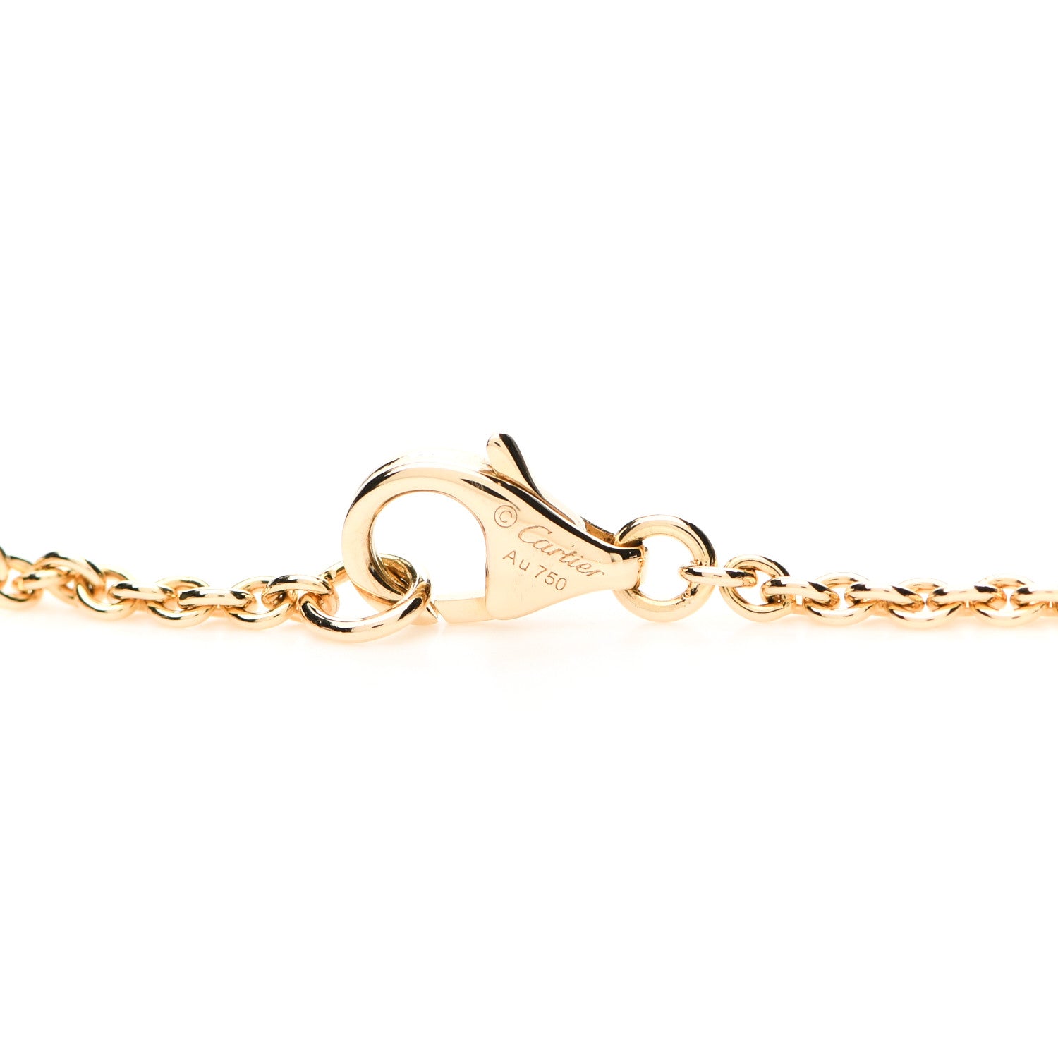 Cartier 18K Yellow Gold Interlocking LOVE Necklace 5 of 6