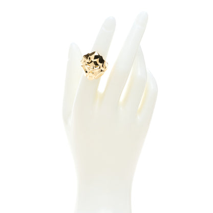 Chanel 18K Yellow Gold Sous Le Signe Du Lion Ring 50 5.25 2 of 5