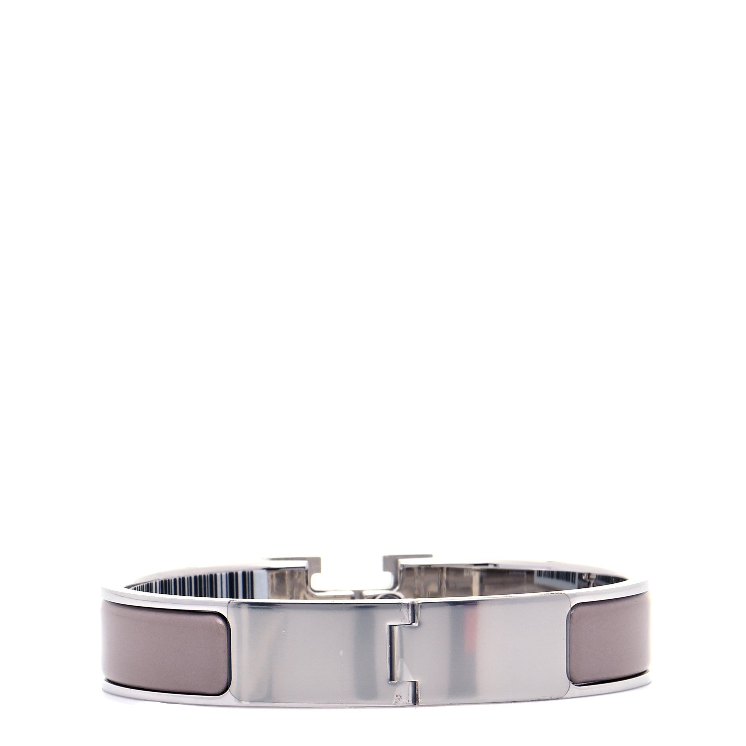 Hermes Enamel Narrow Clic Clac H Bracelet PM Marron Glace 3 of 8
