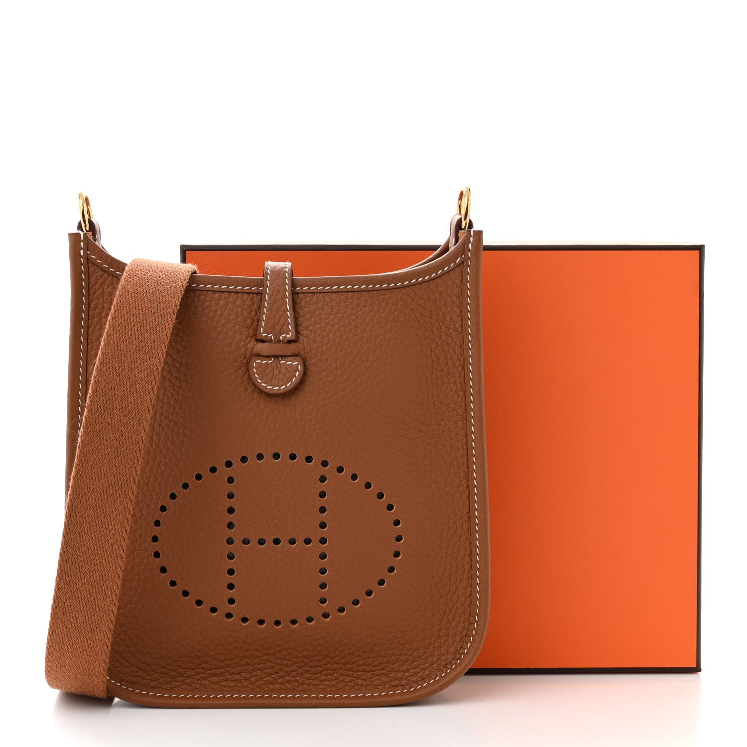 Hermes Taurillon Clemence Evelyne TPM Gold 11 of 11