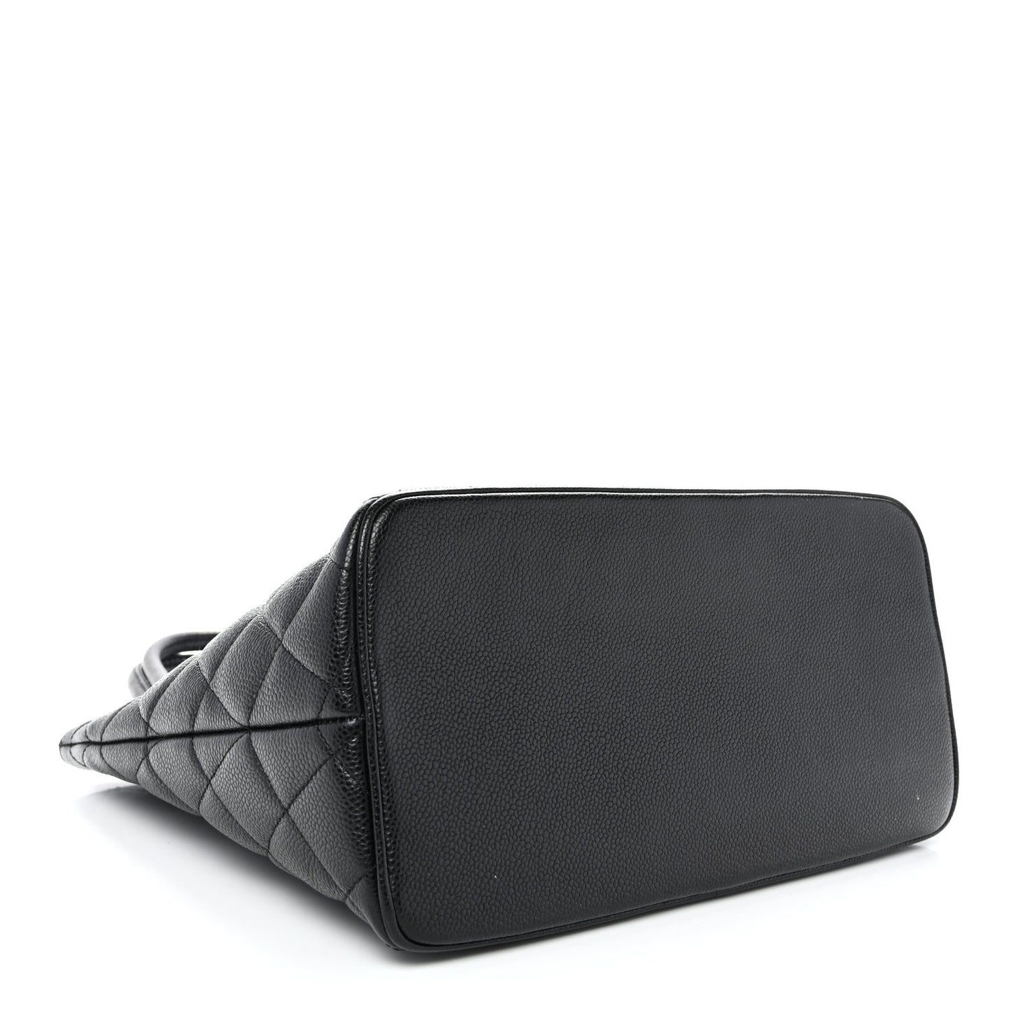Caviar Quilted Medallion Tote Black