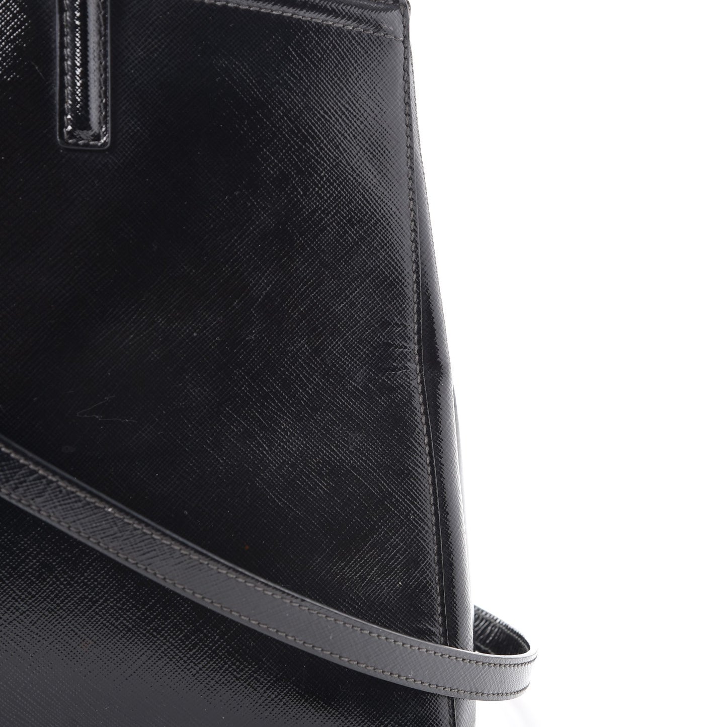 Saffiano Vernice Tote Black