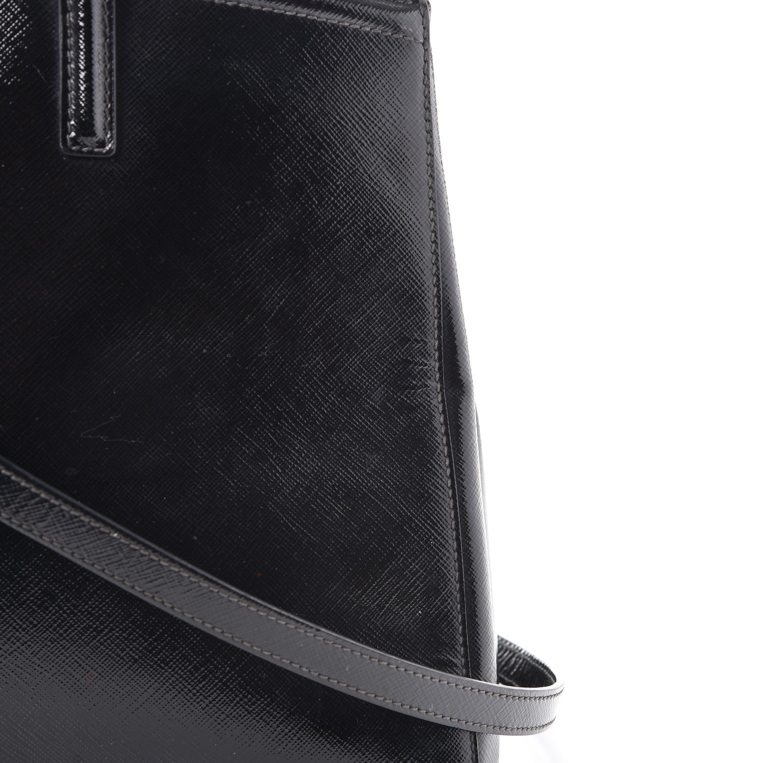 Prada Saffiano Vernice Tote Black 13 of 13