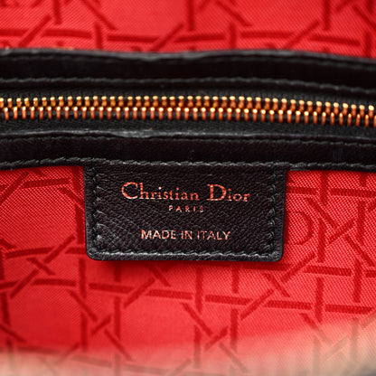 Christian Dior Lambskin Cannage Large Lady Dior Black 6 of 12
