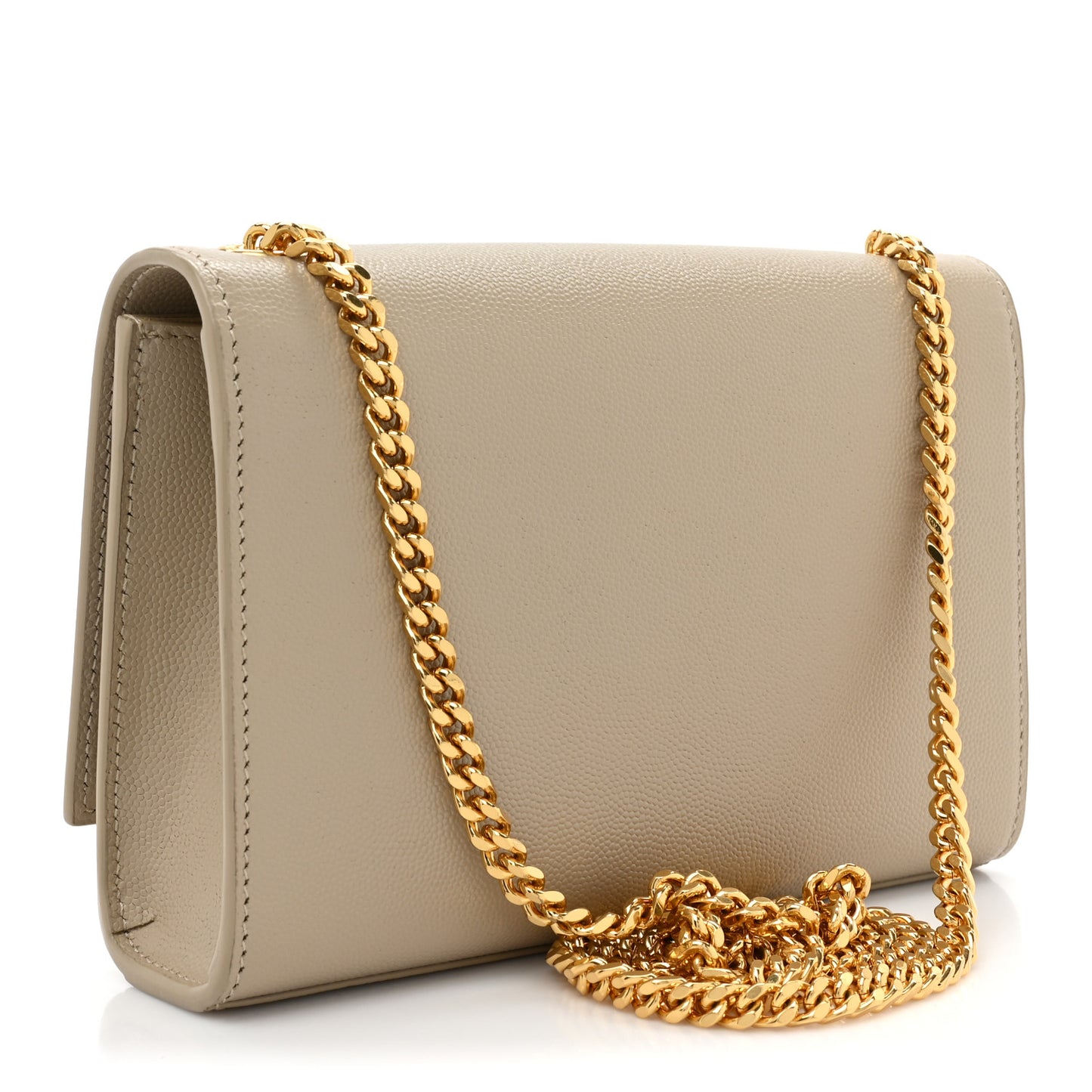 Grain De Poudre Small Monogram Kate Satchel Dark Beige