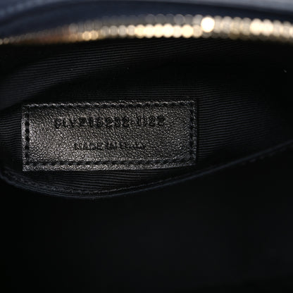 Saint Laurent Calfskin Matelasse Monogram Lou Camera Bag Deep Marine 7 of 10