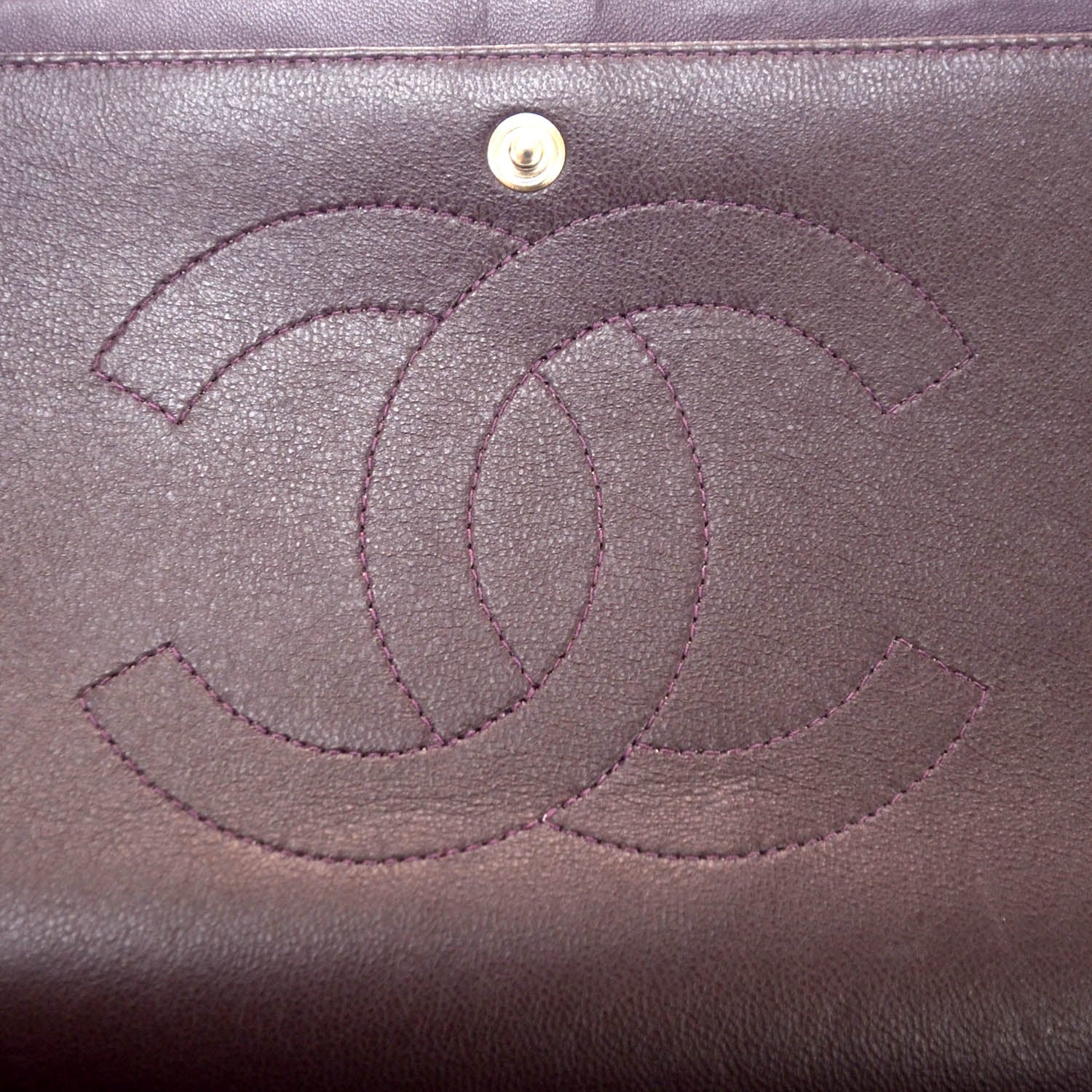 Chanel Lambskin Quilted Maxi Flap Plum 7 of 11