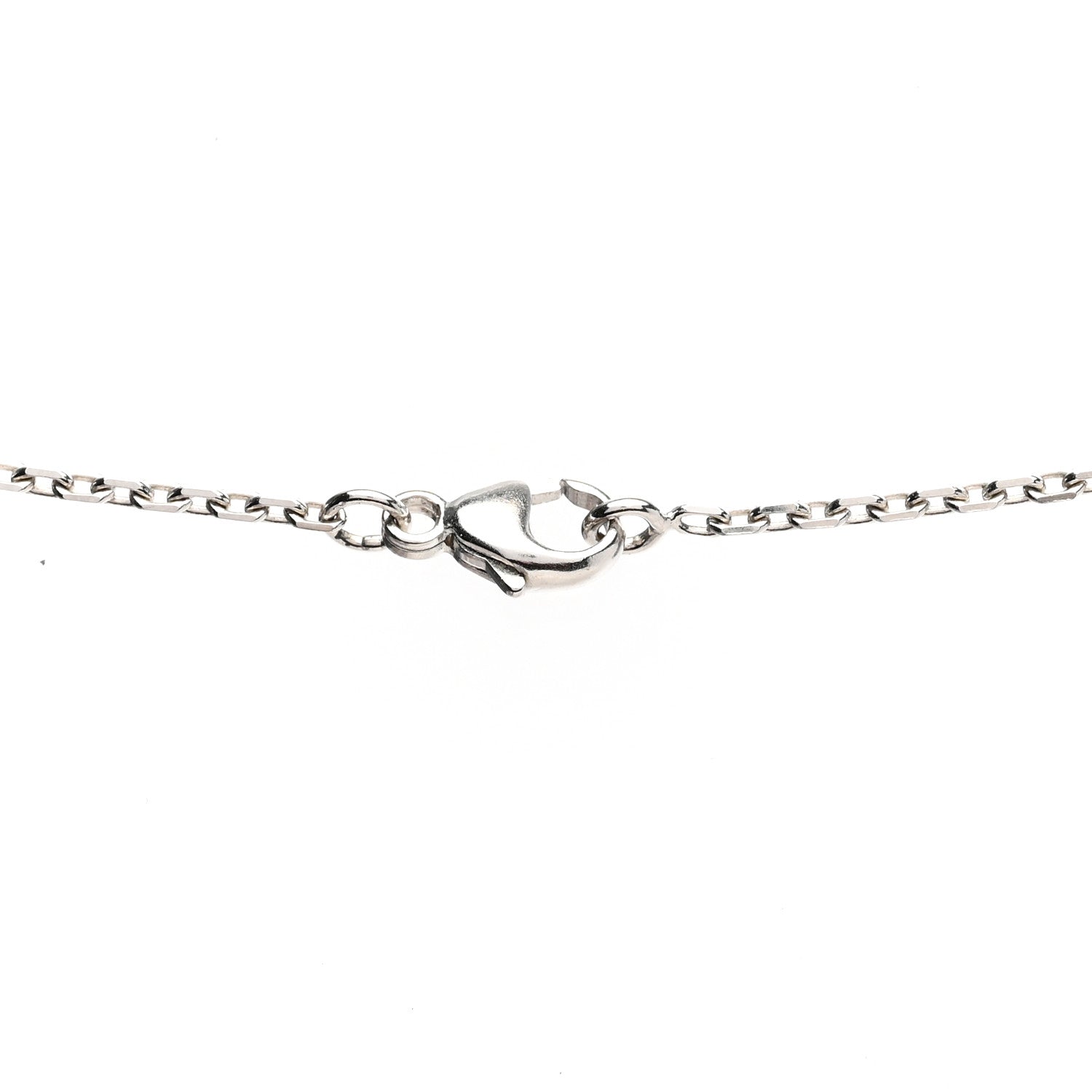 Hermes Lacquered Palladium Mini Pop H Pendant Necklace White 6 of 6