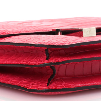 Hermes Matte Alligator Constance 18 Rose Extreme 10 of 15
