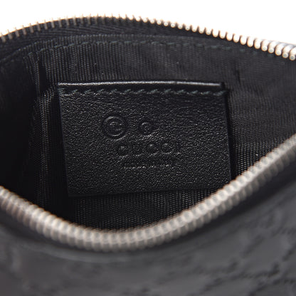 Gucci Microguccissima Key Ring Coin Case Black 5 of 7