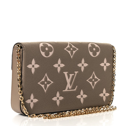 Louis Vuitton Empreinte Monogram Giant Felicie Pochette Tourterelle Creme 3 of 8