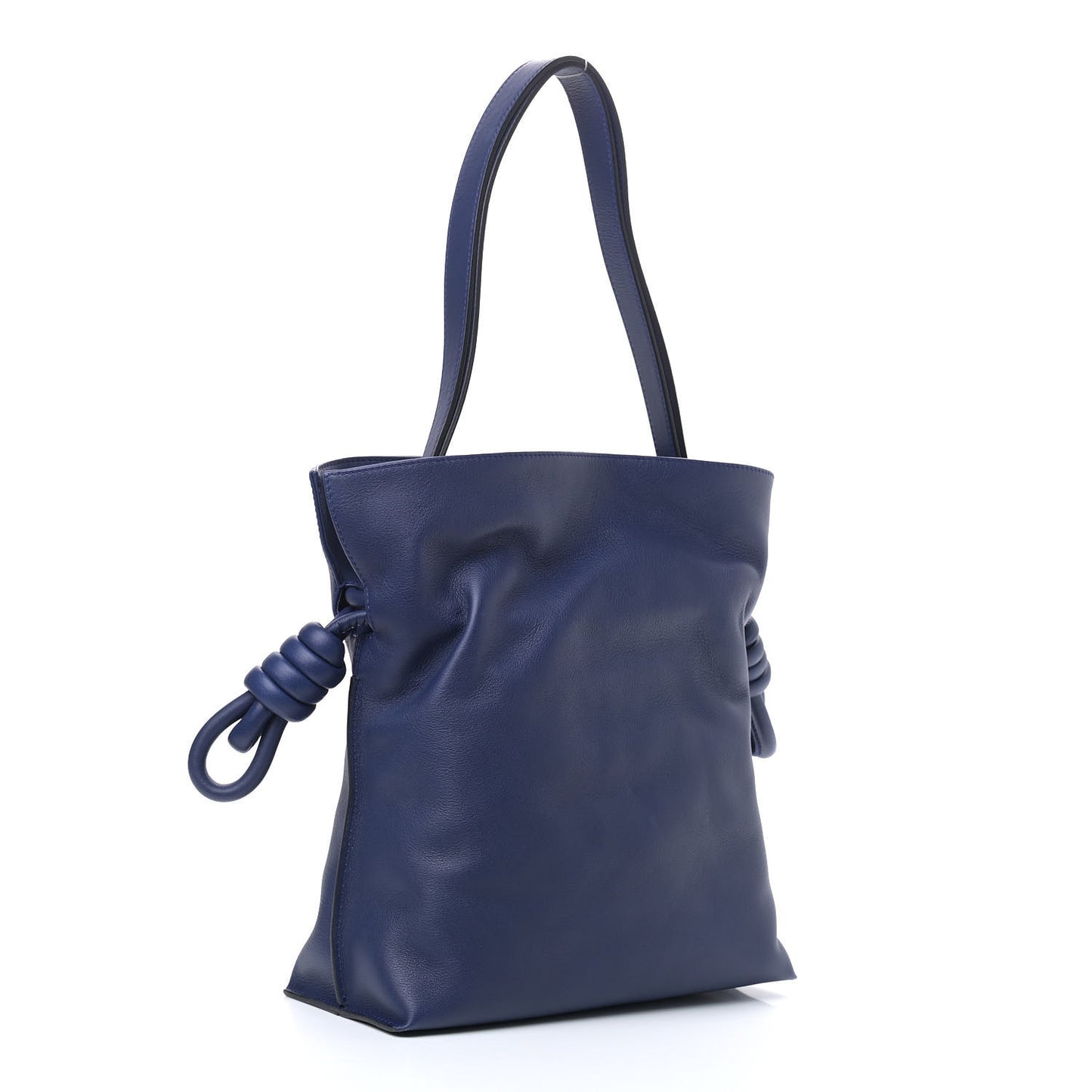 Calfskin Flamenco Knot Bag Navy