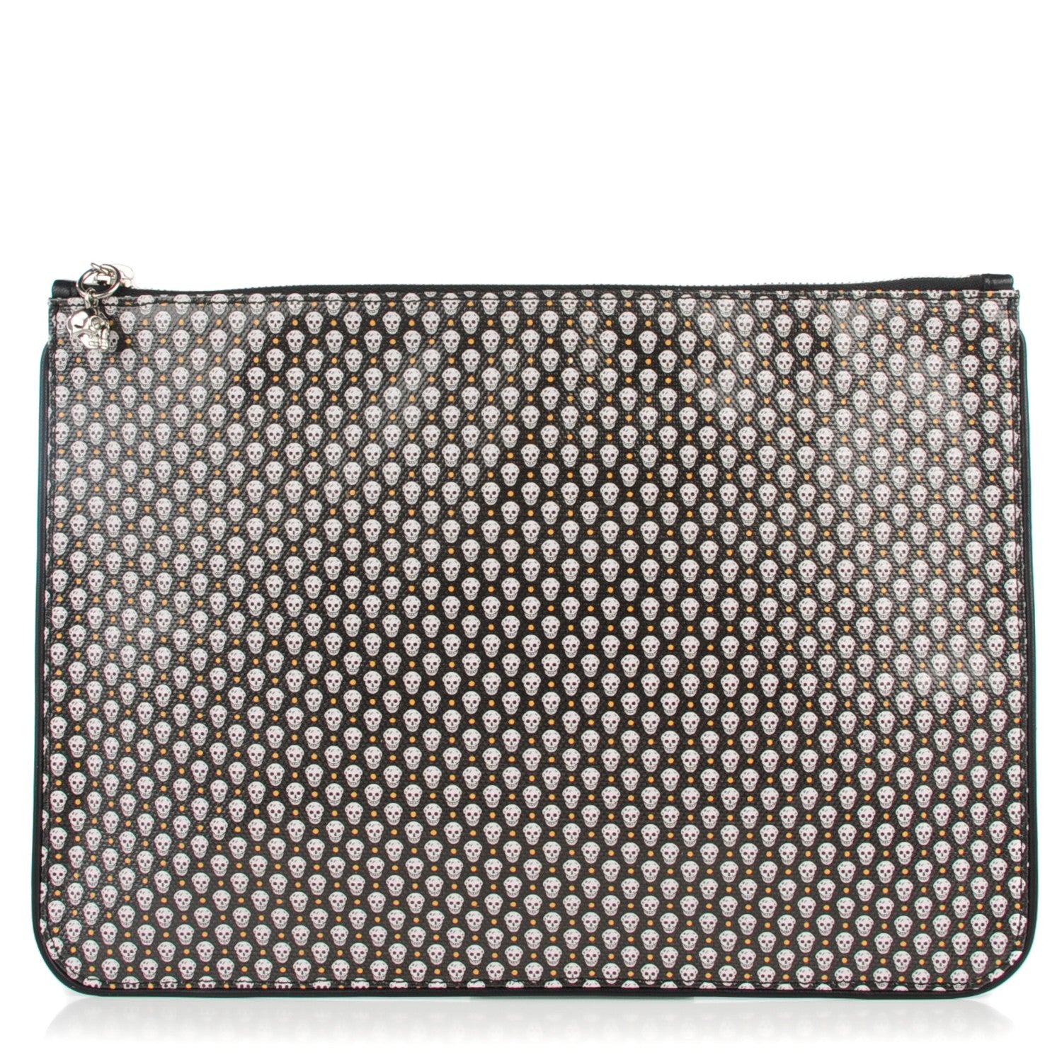 Alexander McQueen Coated Canvas Mini Skull Zipped Pouch Black 1 of 7