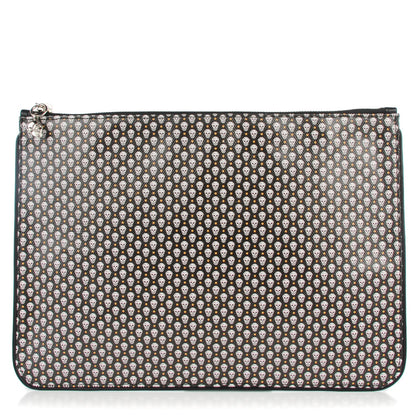 Alexander McQueen Coated Canvas Mini Skull Zipped Pouch Black 1 of 7