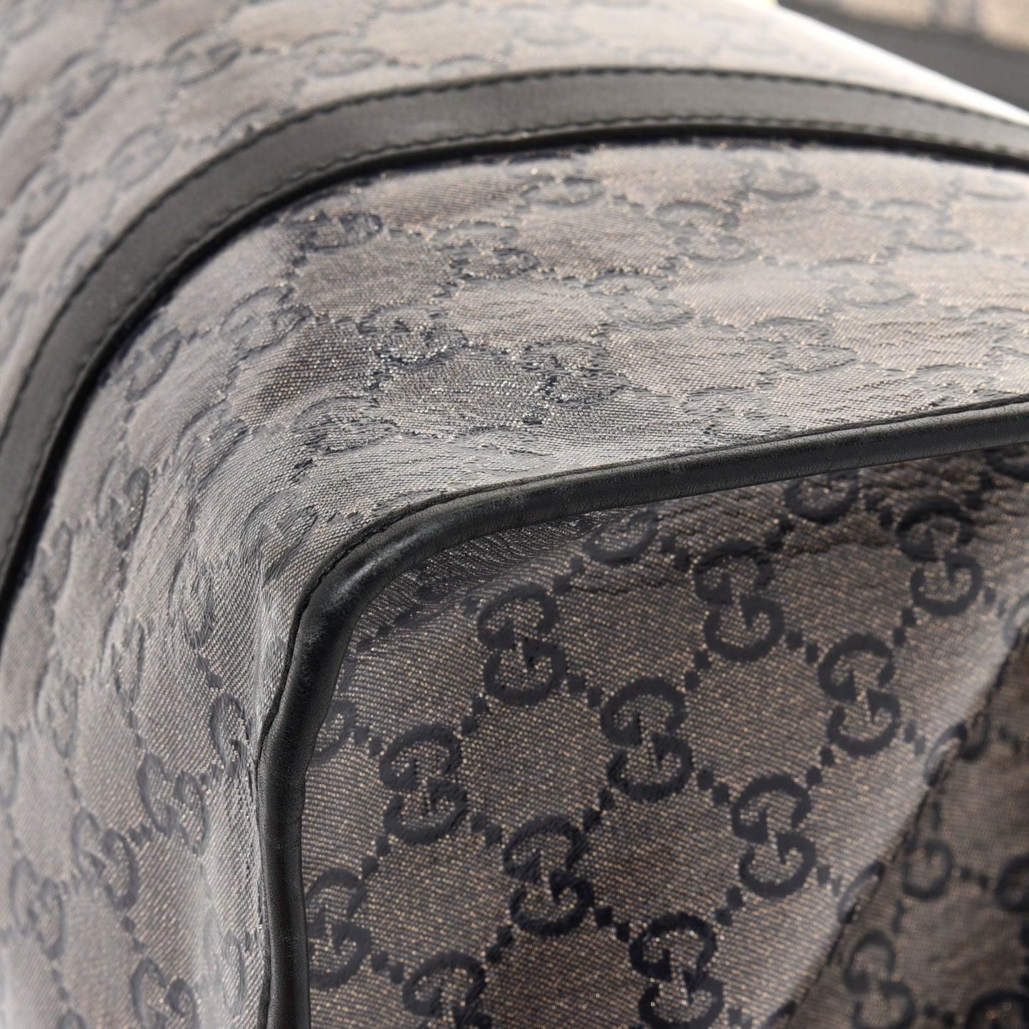 Crystal Monogram Large Joy Shoulder Bag Black