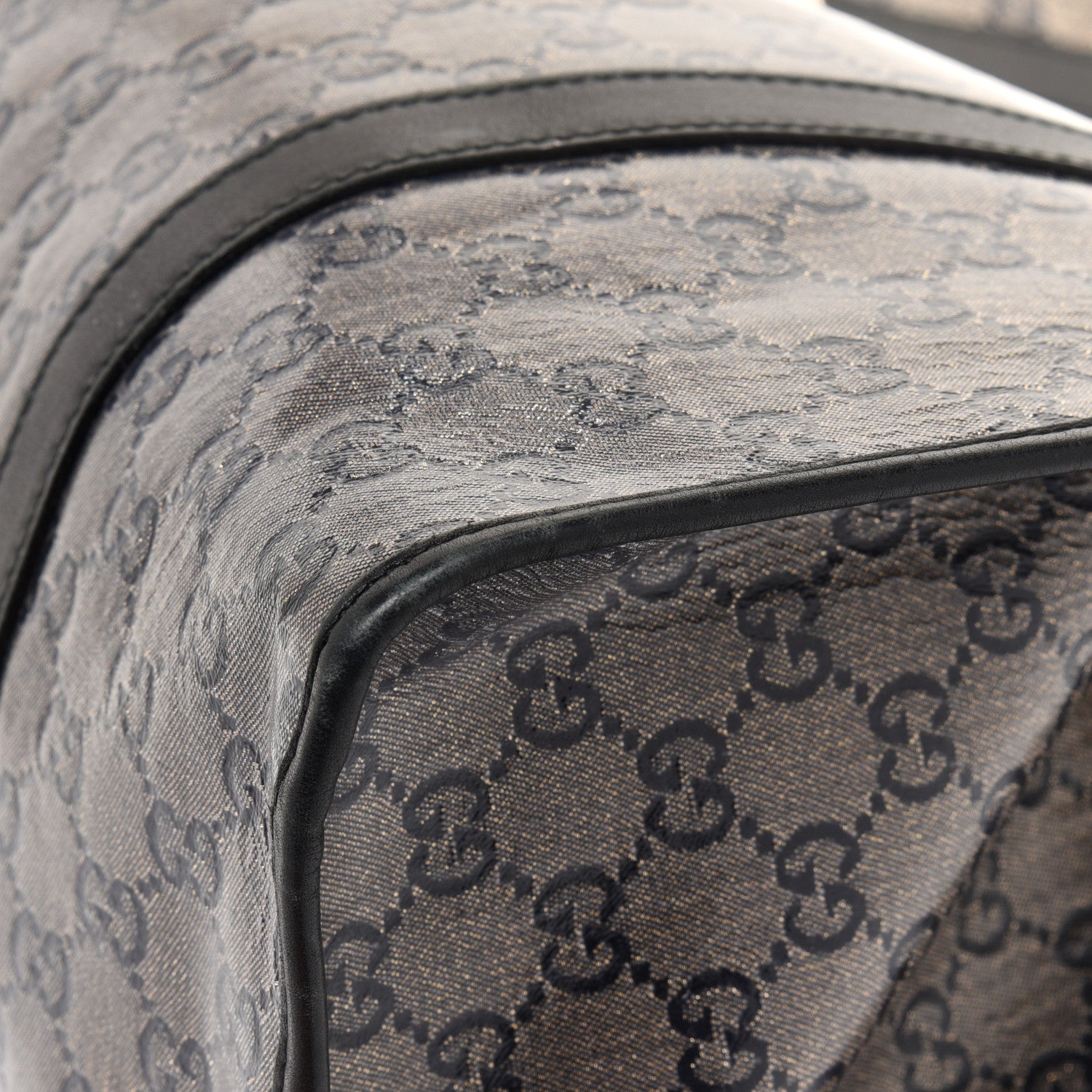 Gucci Crystal Monogram Large Joy Shoulder Bag Black 9 of 16