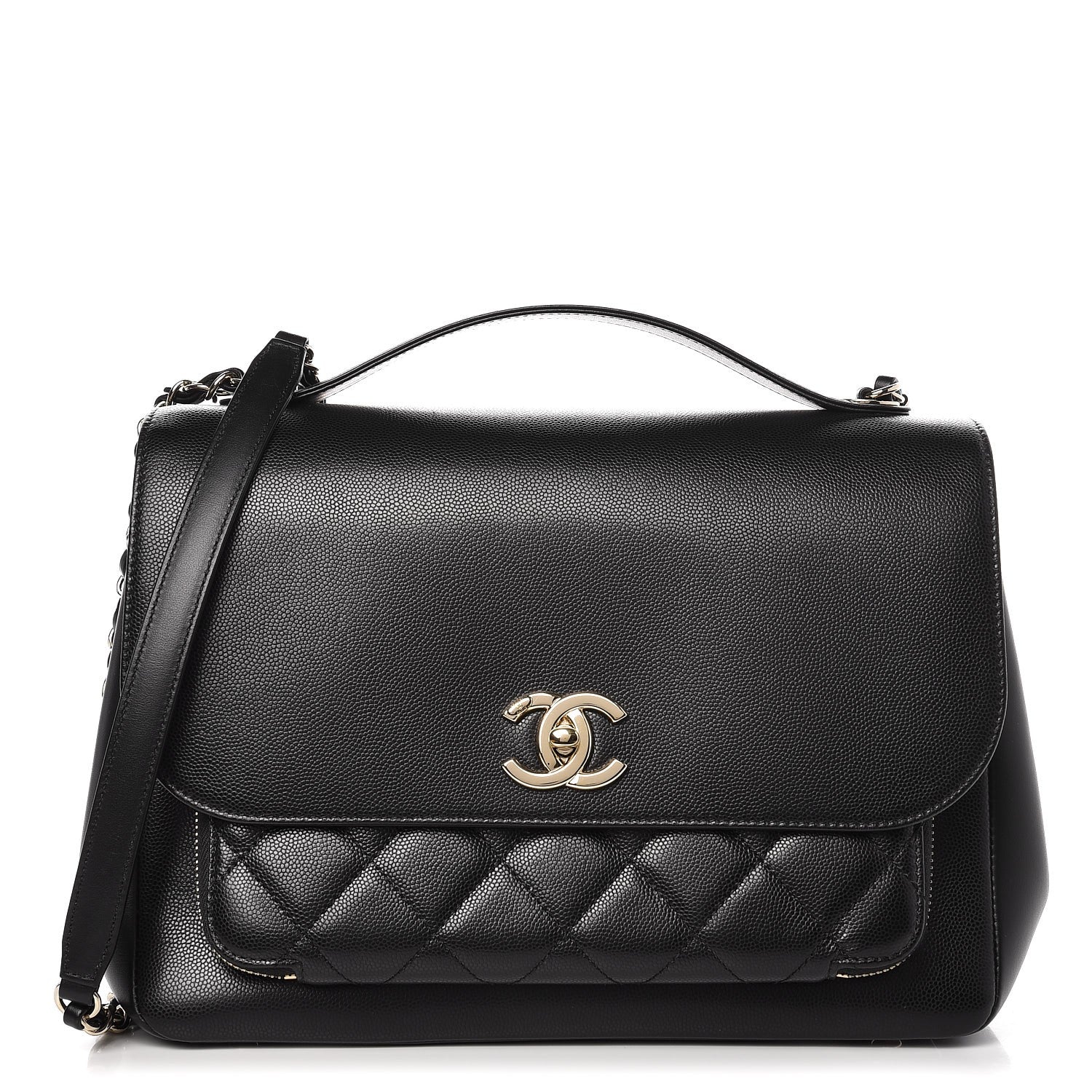 Chanel Caviar Quilted Large Business Affinity Flap Black 1 of 8