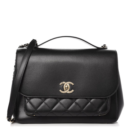 Chanel Caviar Quilted Large Business Affinity Flap Black 1 of 8