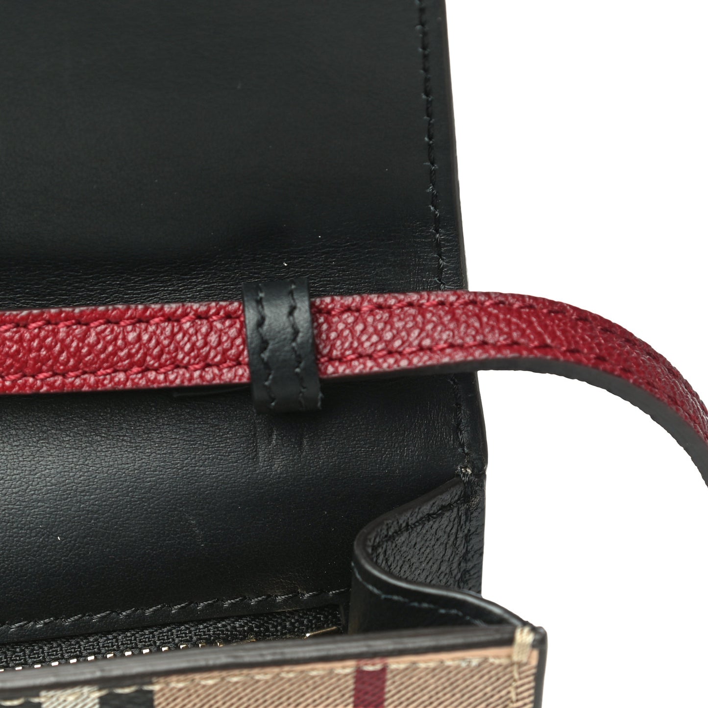 Haymarket Check Small Loxley Crossbody Bright Toffee