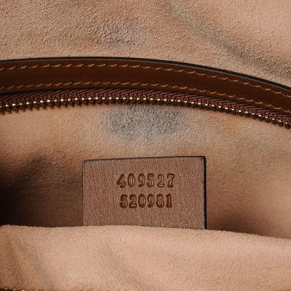 Gucci GG Supreme Monogram Embroidered Medium Boston Brown 7 of 7