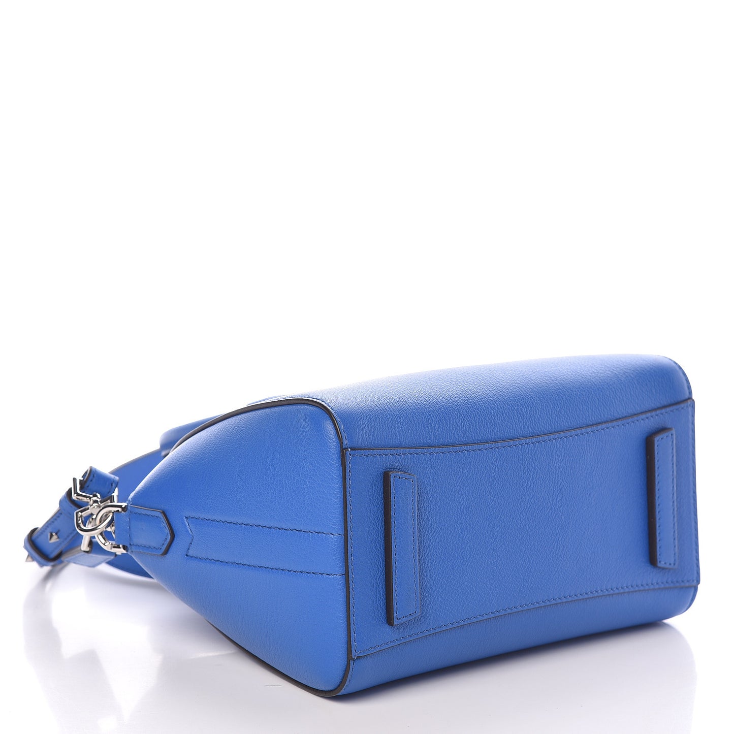 Sugar Goatskin Mini Antigona Persian Blue
