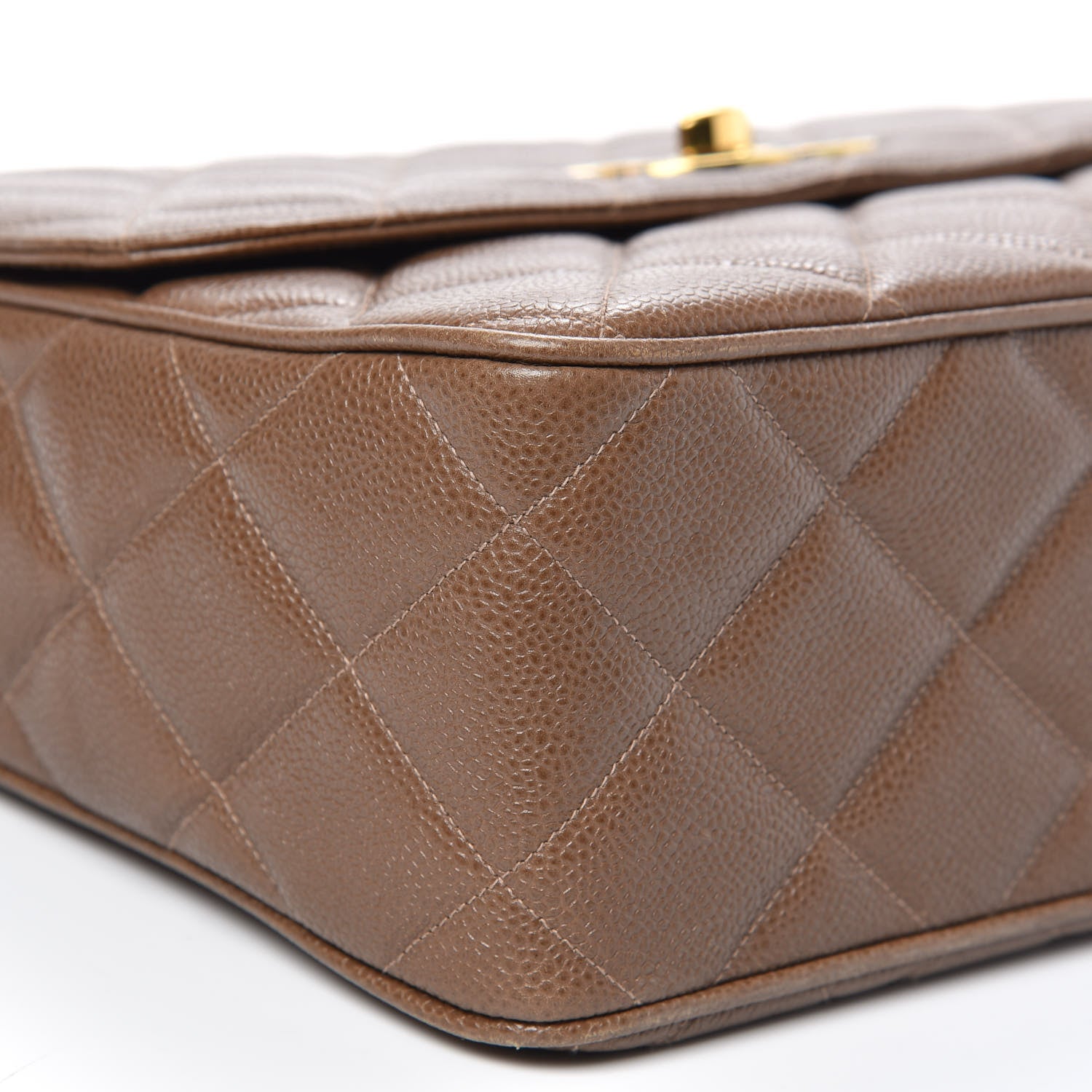 Chanel Caviar Jumbo Single Flap Brown 8 of 14