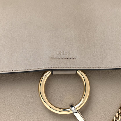 Chloe Calfskin Medium Faye Day Shoulder Bag Motty Grey 8 of 14
