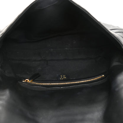Fendi Nappa FF 1974 Embossed Large Baguette Black 5 of 11