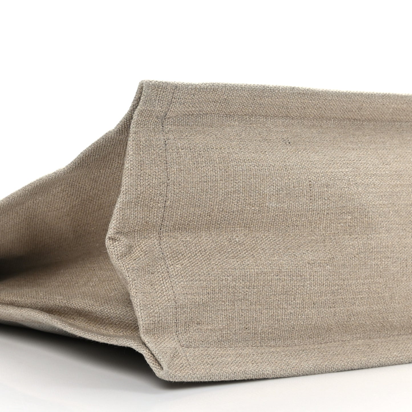 Linen Calfskin Rive Gauche Tote Optic White
