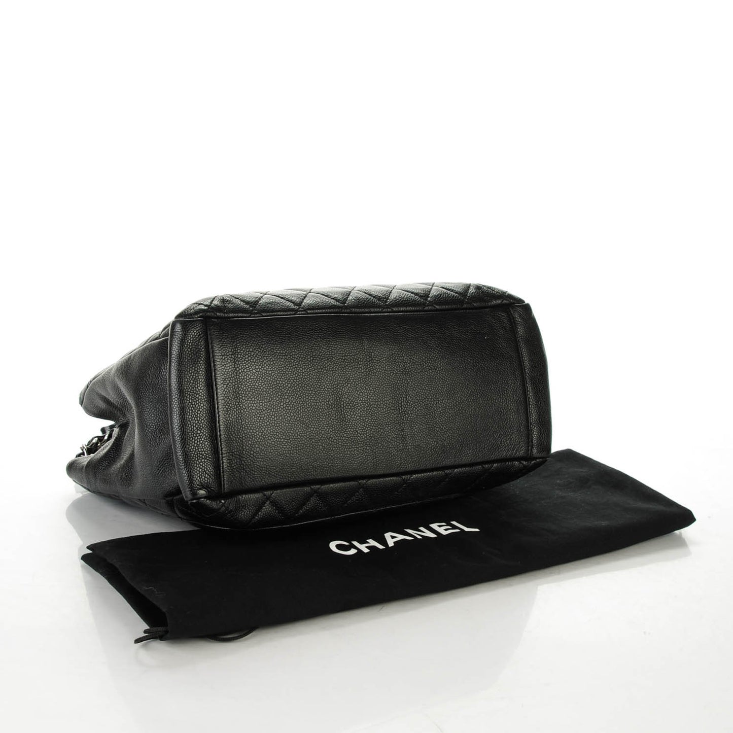 Caviar Quilted Grand Shopping Tote GST Black